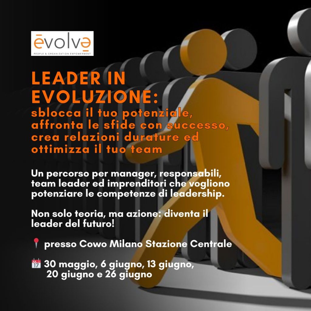 Corso Leader in evoluzione, dal 30 maggio a Coworking Stazione Centrale